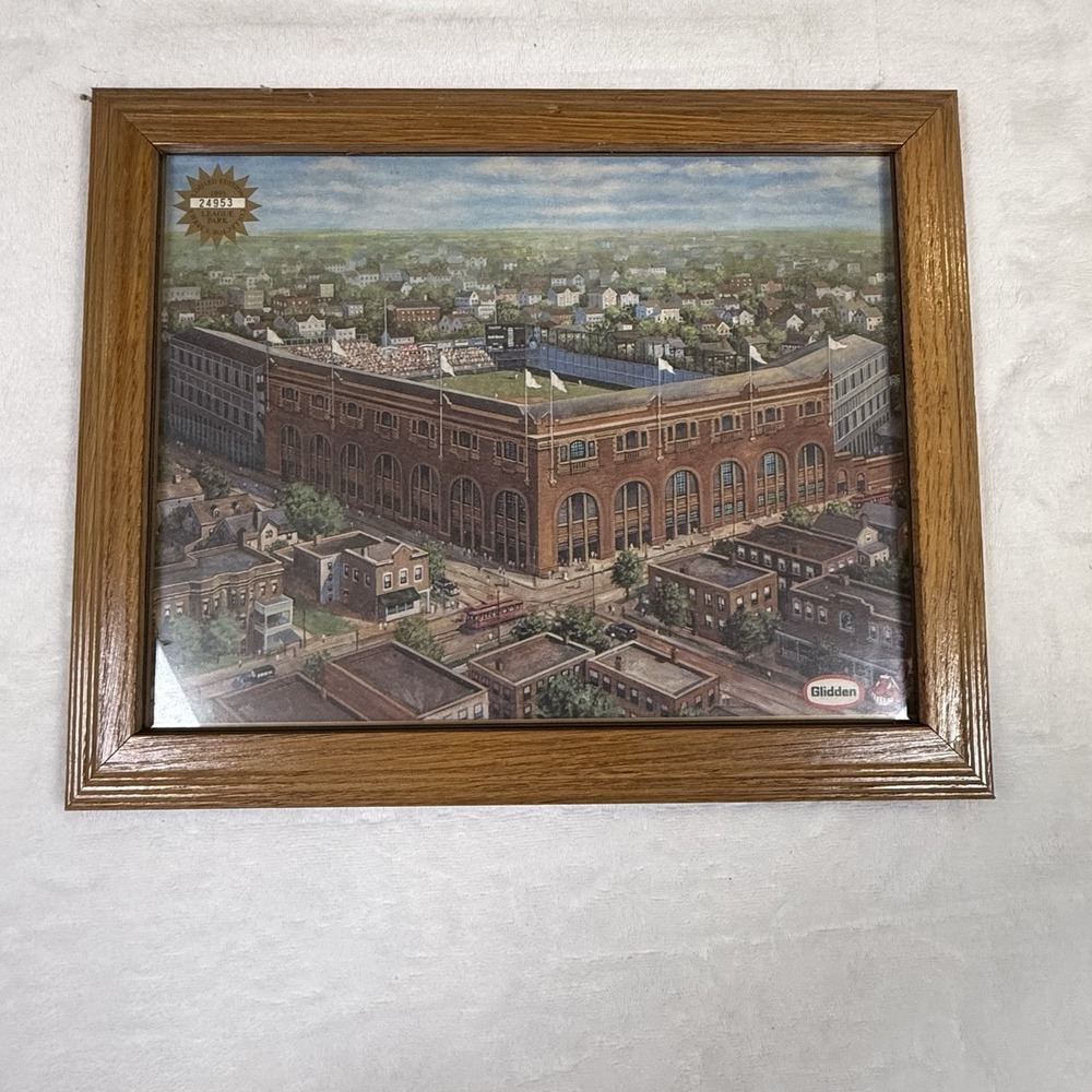 1993 Cleveland Indians League Park Glidden Limited Edition Print 24953 Framed